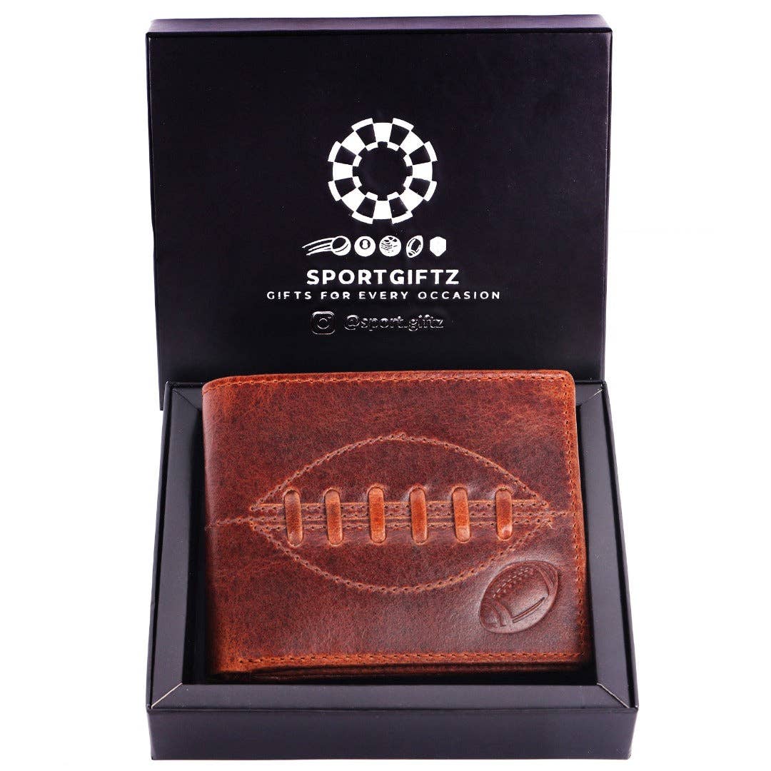 SPORTGIFTZ – wholesale Wallet – Unisex – SPORTGIFTZ - Buffalo Leather Rugby Wallet | RFID Protection | 7 Card Slots | Coin Pouch & ID Holder | Rugby Fan Accessory | Multicoloured, 10cm x 8cm, Leather8
