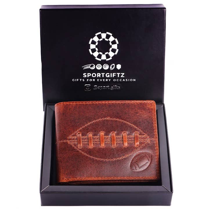 SPORTGIFTZ – wholesale Wallet – Unisex – SPORTGIFTZ - Buffalo Leather Rugby Wallet | RFID Protection | 7 Card Slots | Coin Pouch & ID Holder | Rugby Fan Accessory | Multicoloured, 10cm x 8cm, Leather8