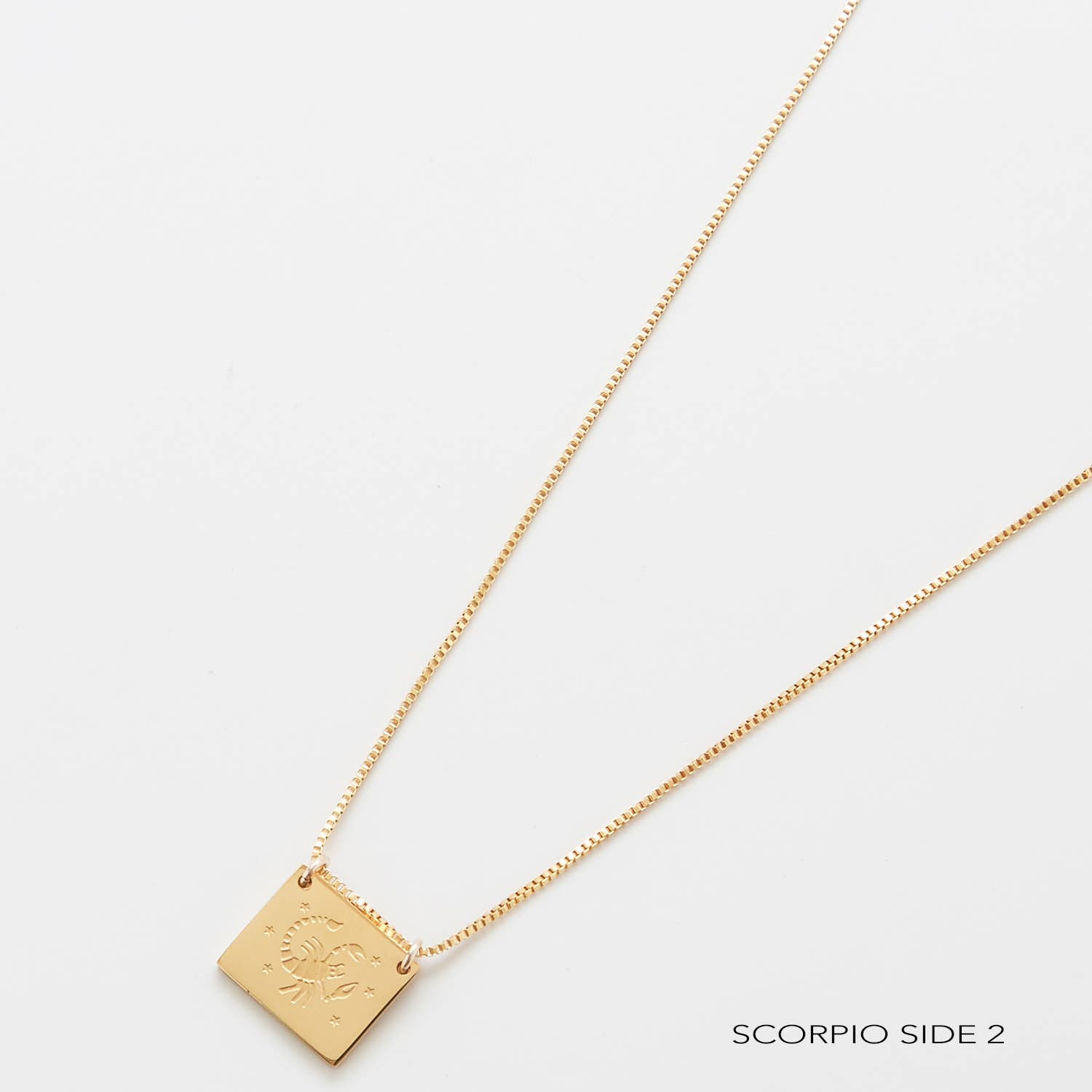 Admiral Row Jewelry - Wholesale Pendant/Charm Necklace - Zodiac Double-Sided Astrology Gold Filled Necklace - Personalization Jewelry19