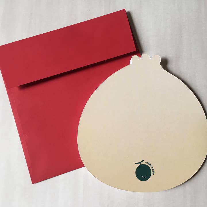 Meloncholy Co. - Wholesale Love Card - Die Cut Dumpling/Bao Greeting Card2