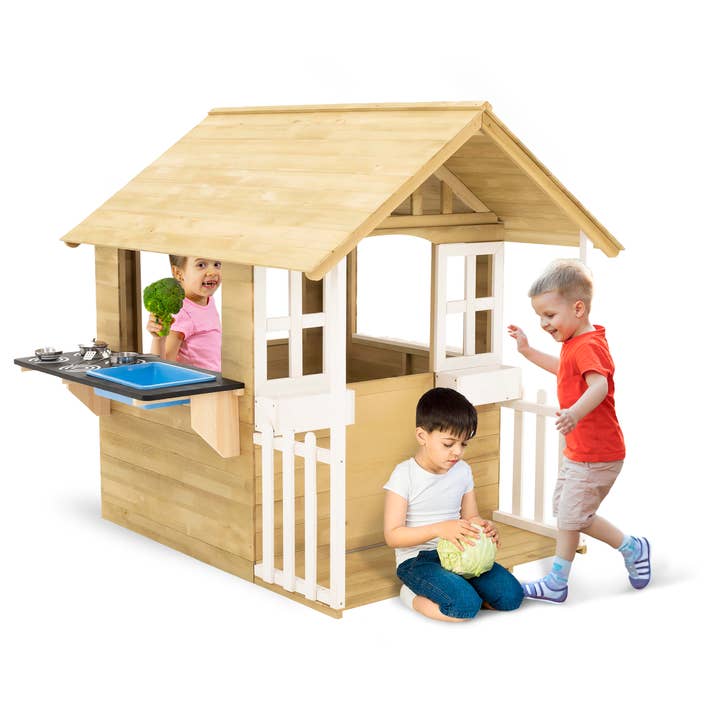 TP Toys Outdoor Kids Kitchen Playset Wooden Playhouse for wholesale by National Sporting Goods - NSG