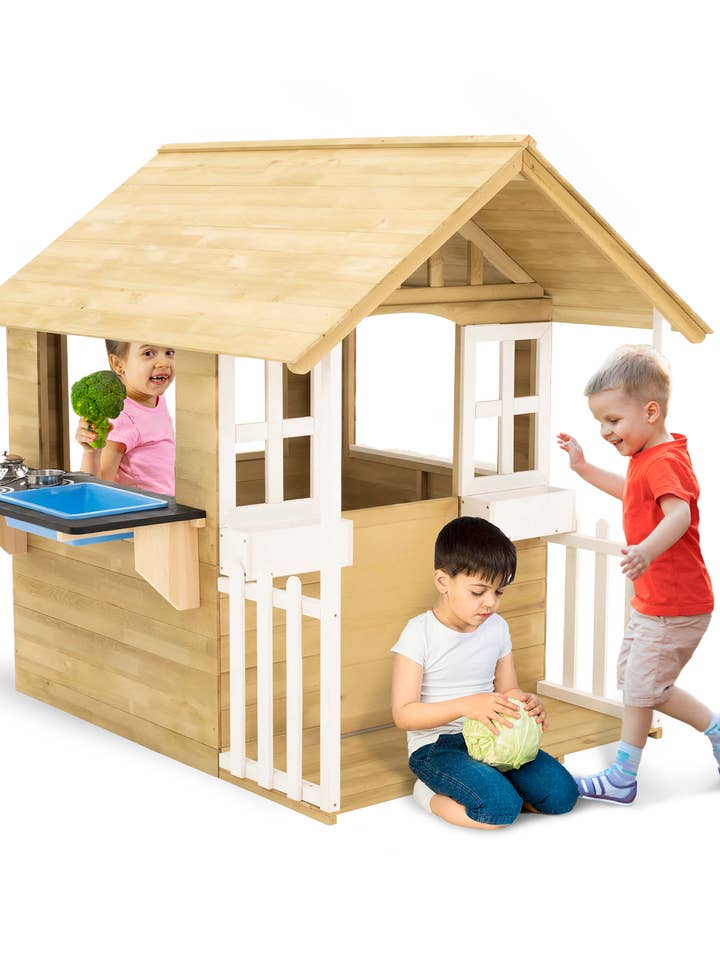 TP Toys Outdoor Kids Kitchen Playset Wooden Playhouse for wholesale by Flybar, Inc