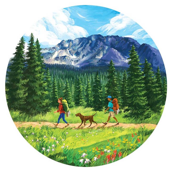 Trail Hiking Sticker for wholesale by Sticker Art