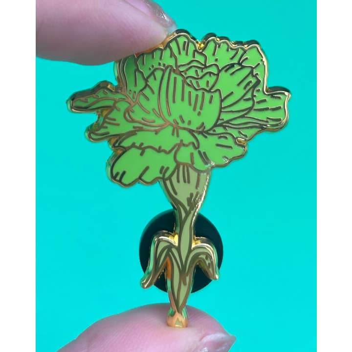 oORn – Großhandel Anstecker/Button – Harte Emaille-Pin der grünen Nelke3