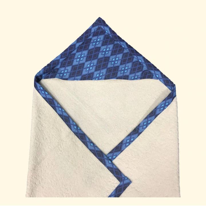 Capa baño estampada ecológica Eban azul para venta al por mayor de Viwa