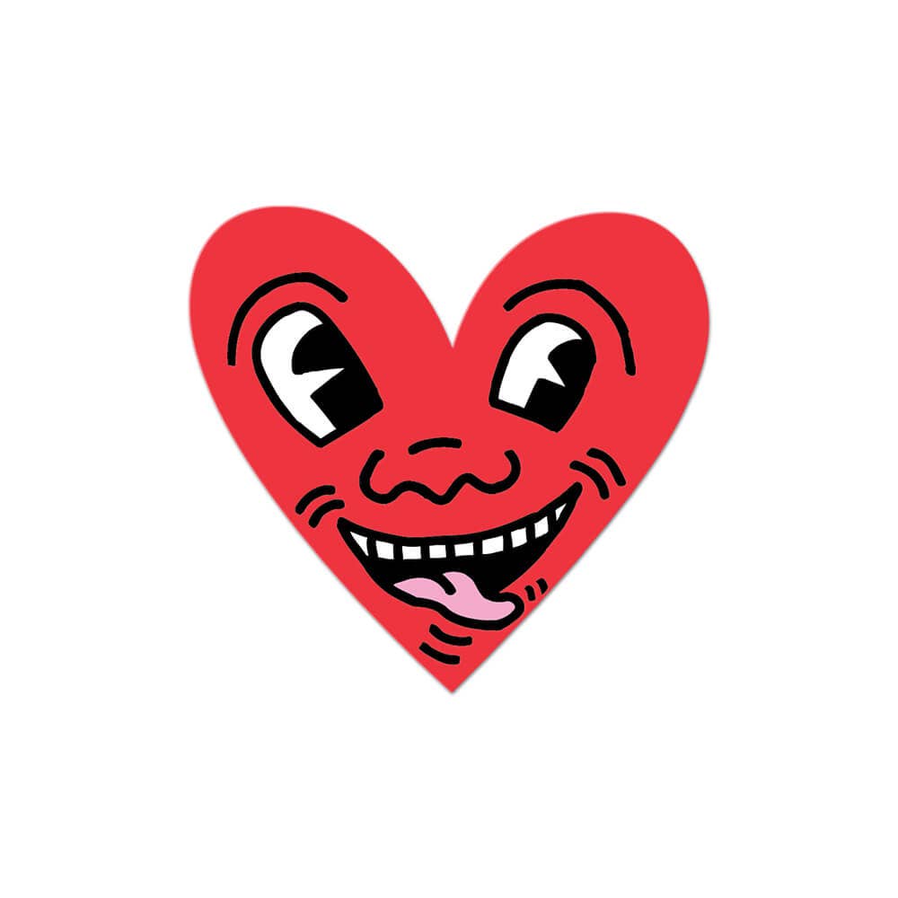 Apply Stickers - Vendita all'ingrosso Adesivo - Heart di Keith Haring (San Valentino) - Adesivo sagomato