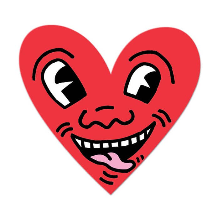 Apply Stickers - Wholesale Sticker - Heart By Keith Haring (Back To School) - Die-Cut Sticker