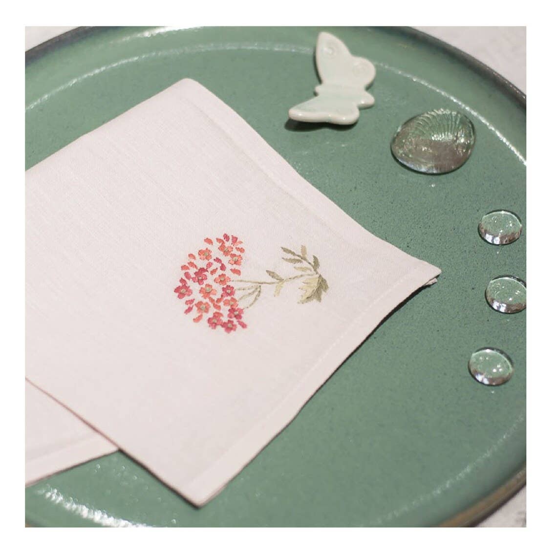 EmbroideryNTA – wholesale Handkerchief – Women's – Beautiful Floral Handkerchief, Linen Handkerchief Embroidery2