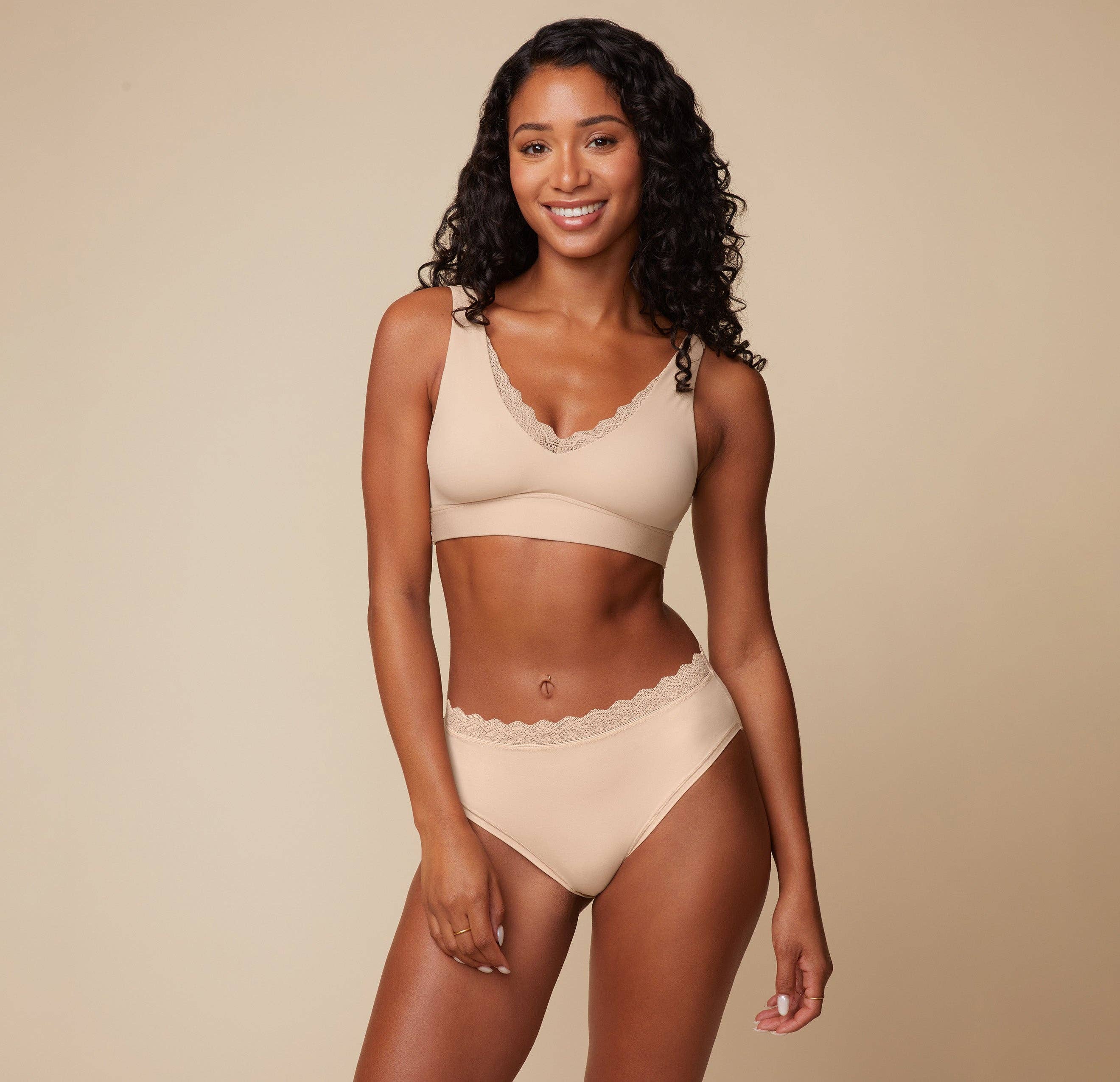 Bliss Lace Bralette - Beige for wholesale on Faire3