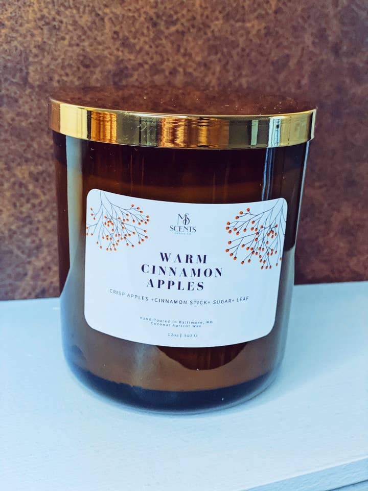 Warm Cinnamon Apples for wholesale by MS Scents Candle Co.