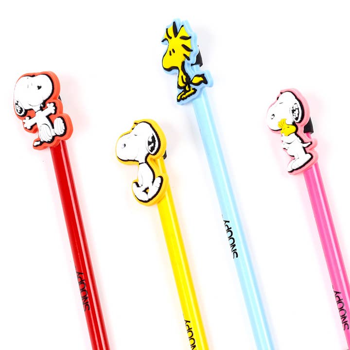 Puckator EU - Wholesale Pencil - Peanuts Snoopy & Woodstock Pencil with PVC Topper2