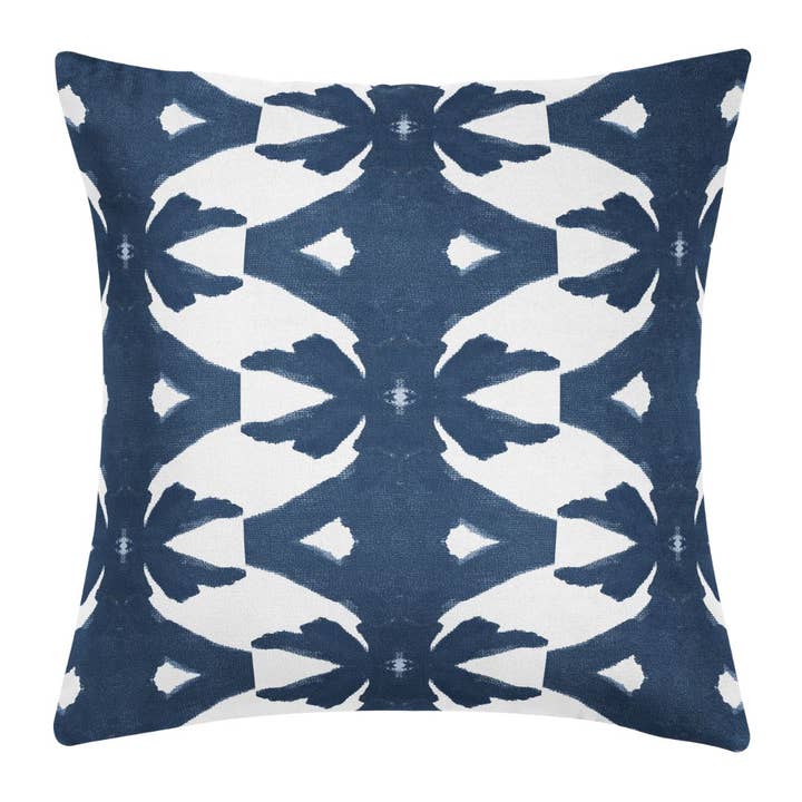 Palm Navy Decorative Pillow for wholesale by Laura Park Designs