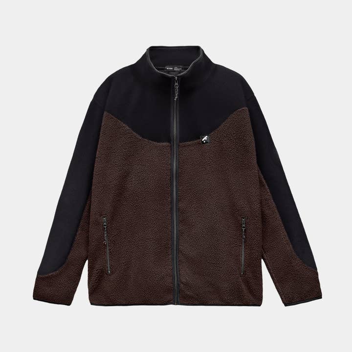 wetheknot - Wholesale Fleece - Men's - Recycled fleece jacket (brown) — Recycled polyester0