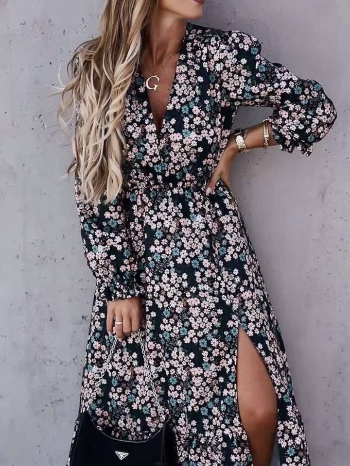 Long dress - 100% Viscose - 2630-5 for wholesale by ESTEE BROWN