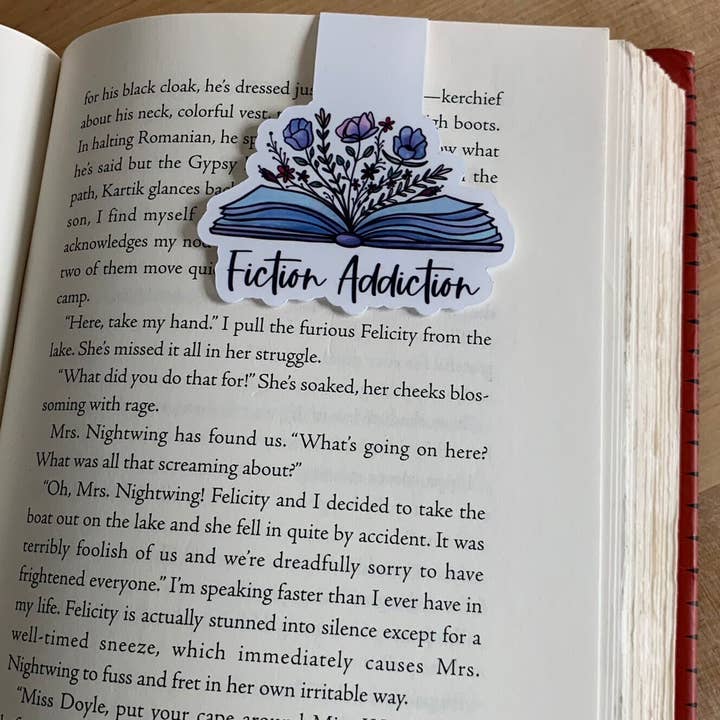 Fiktion afhængighed Magnetisk bogmærke, Planner Clip, Planner Tilbehør, Læsetilbehør, Til studerende, Til læser, Påskekurv Idé, Gave for engroshandel hos The Red Otter