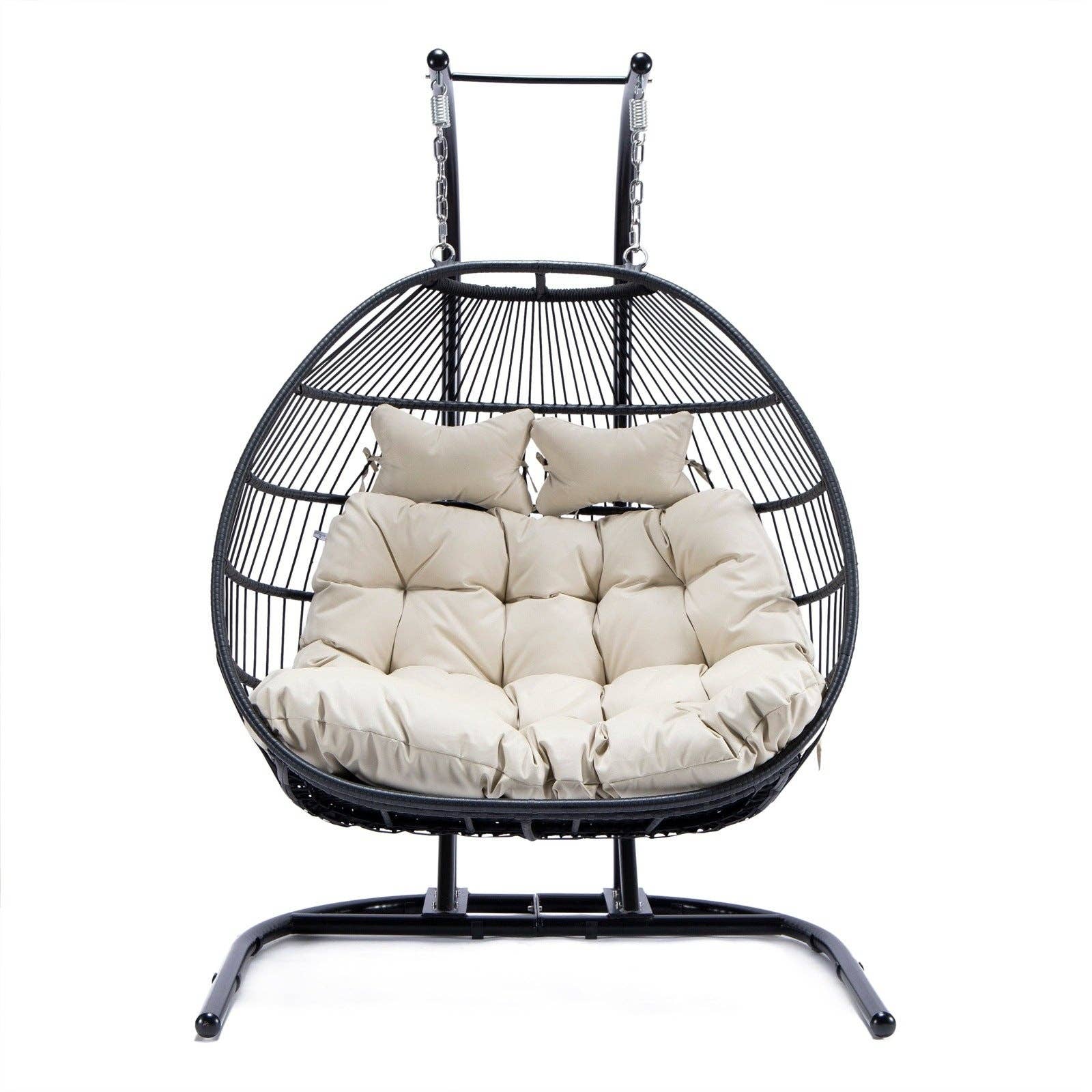 LeisureMod - Wholesale Egg Chair - Wicker 2 Person Double Folding Hanging Egg Swing Chair51