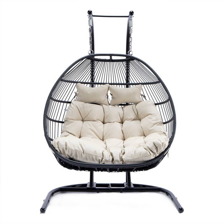 LeisureMod - Wholesale Egg Chair - Wicker 2 Person Double Folding Hanging Egg Swing Chair51