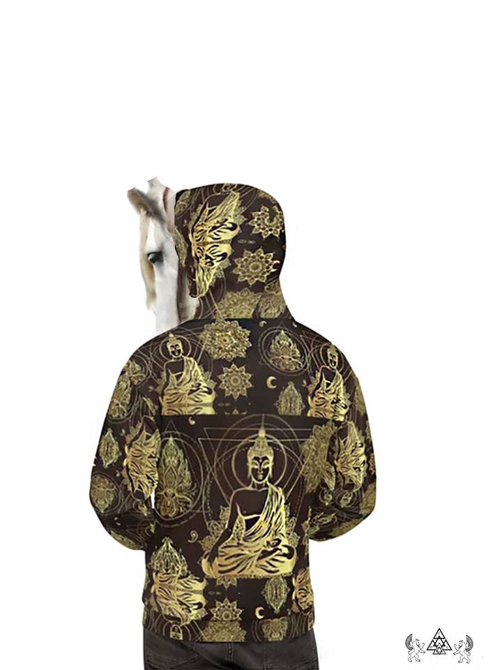 Buddha Matrix Unisex Hoodie for wholesale by CHATEAU DE LION