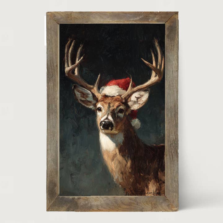 Santa Hat Buck - Vertical Frame for wholesale by ginger blue