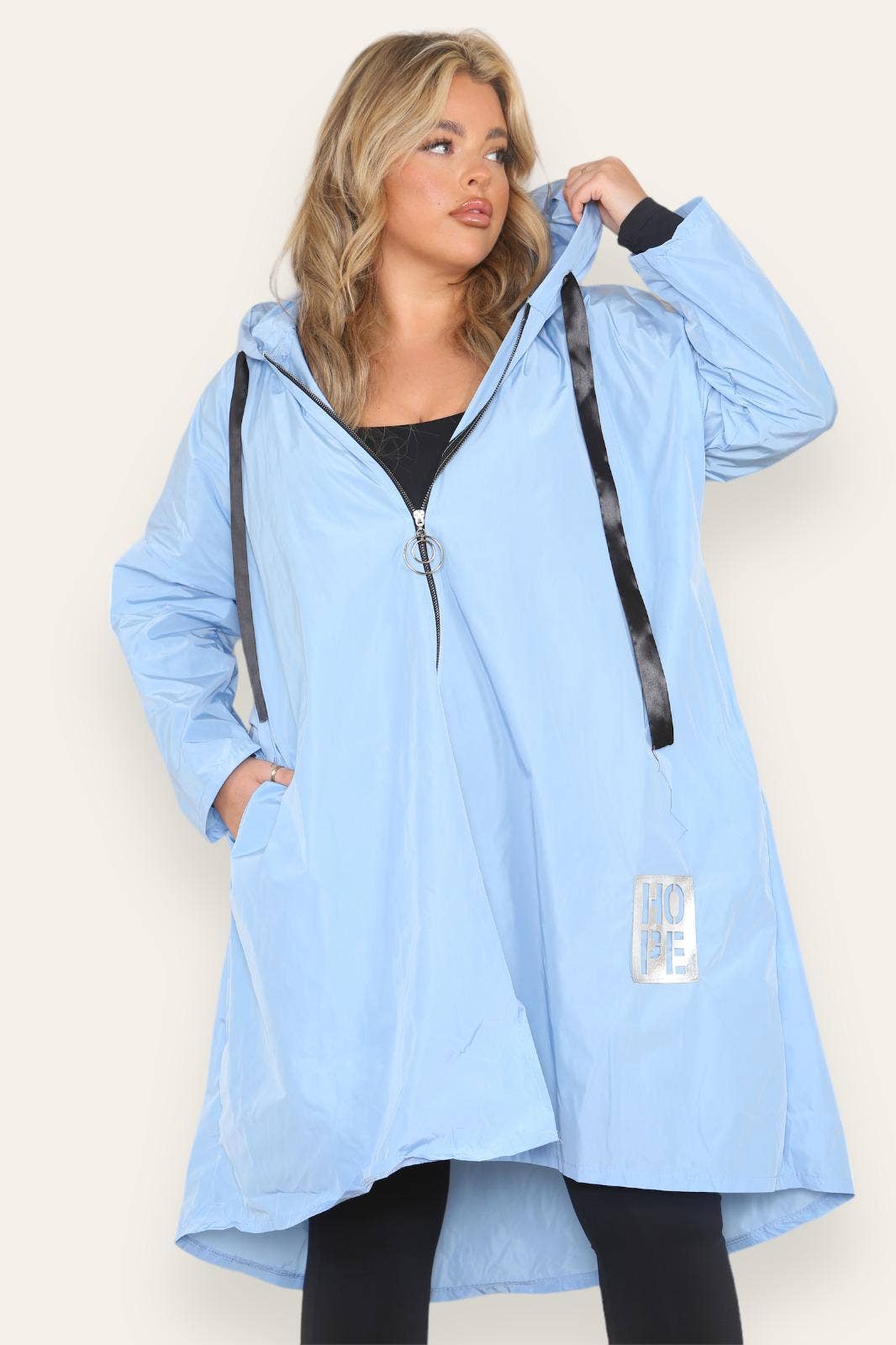 Miss Bold - Wholesale Raincoat - Women's - Oversized Hooded Rain Mac19