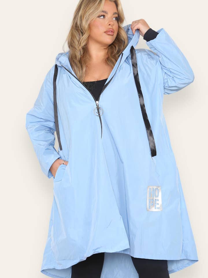 Miss Bold - Wholesale Raincoat - Women's - Oversized Hooded Rain Mac19