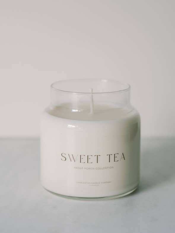 Charleston Candle Co. – wholesale Jar/filled candle – Sweet Tea Soy Candle | Front Porch Collection
