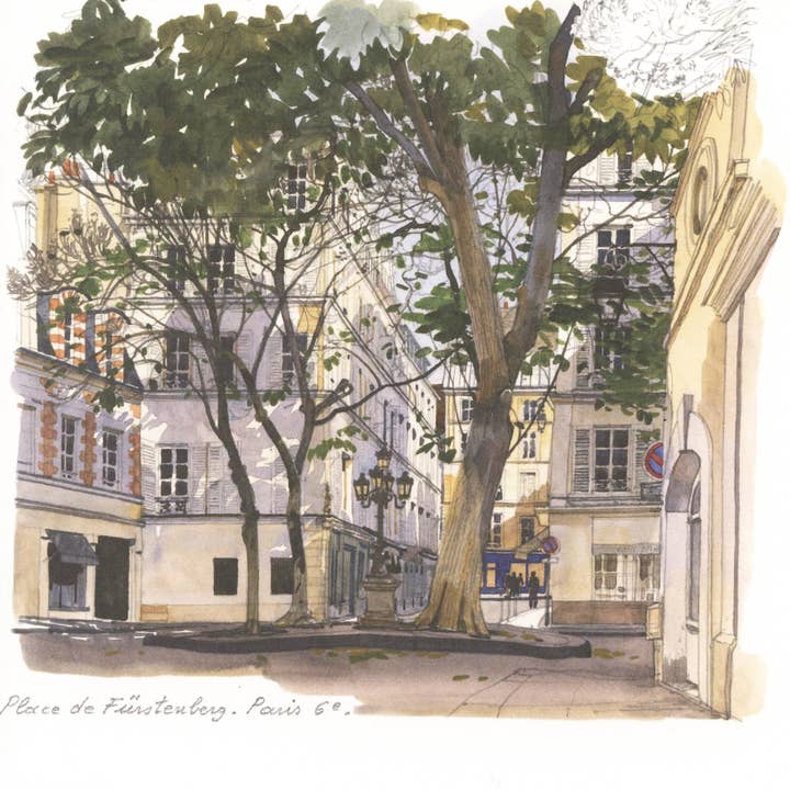 DOUBLE CARDS FABRICE MOIREAU 15X15 IN 25 for wholesale by Phenicia