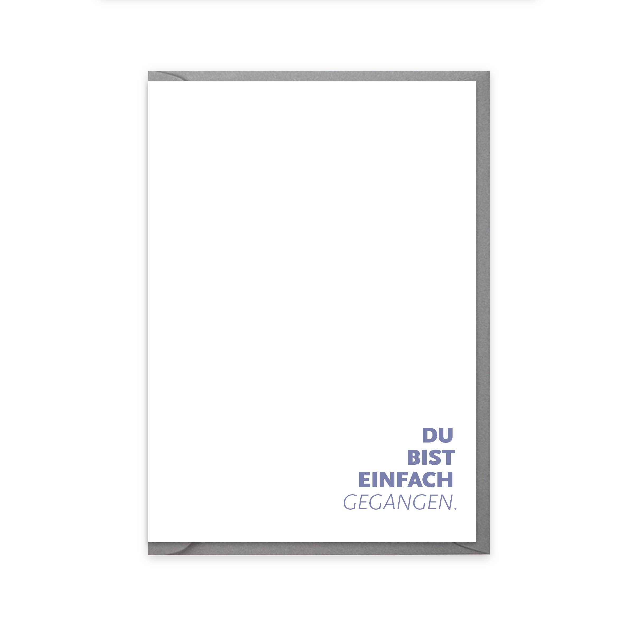 17;30 - Wholesale Everyday Greeting Card - 5:30 PM - Folded card "You just left." – Stunned Farewell (DIN A6, FSC)0