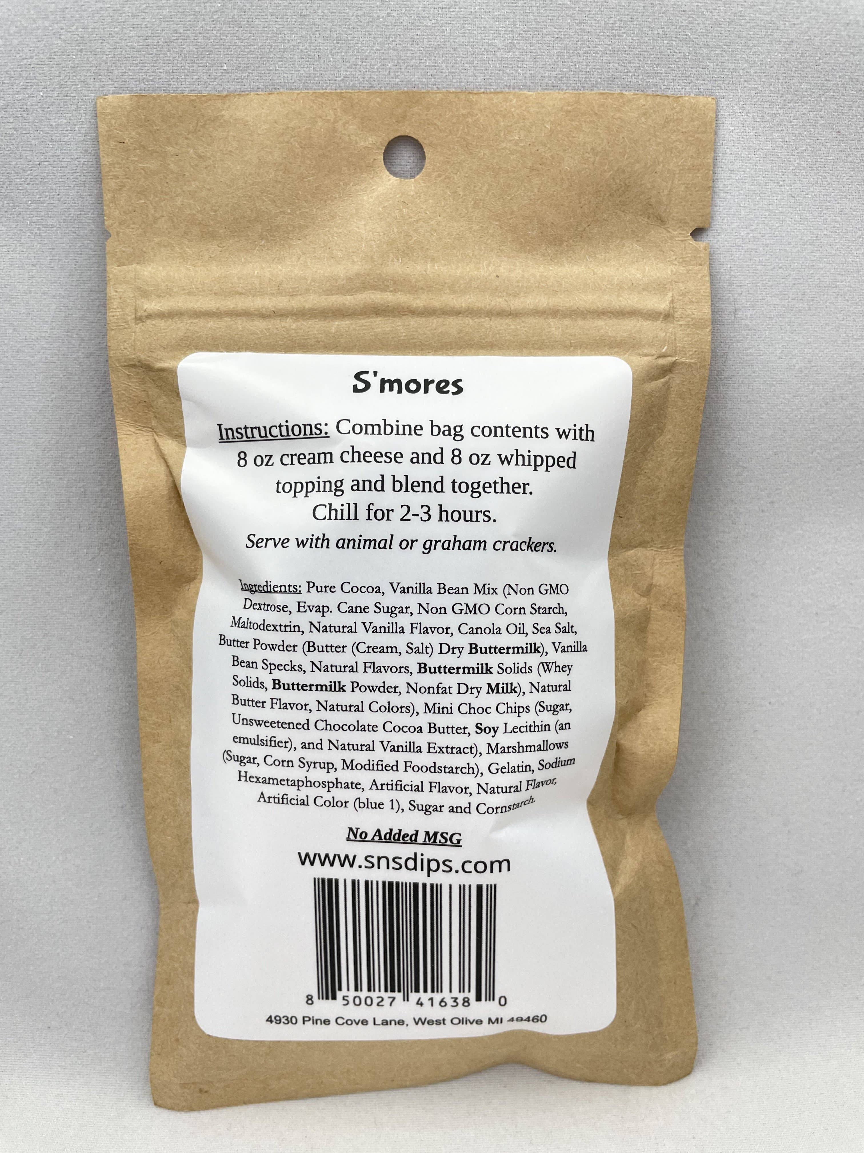 SnS Dips - Wholesale Dip - S'mores Dip Mix1