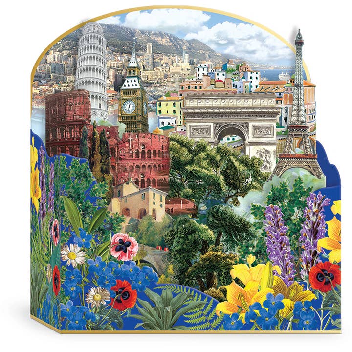 3D Pop Up Greeting Card Europe for wholesale by Punch Studio