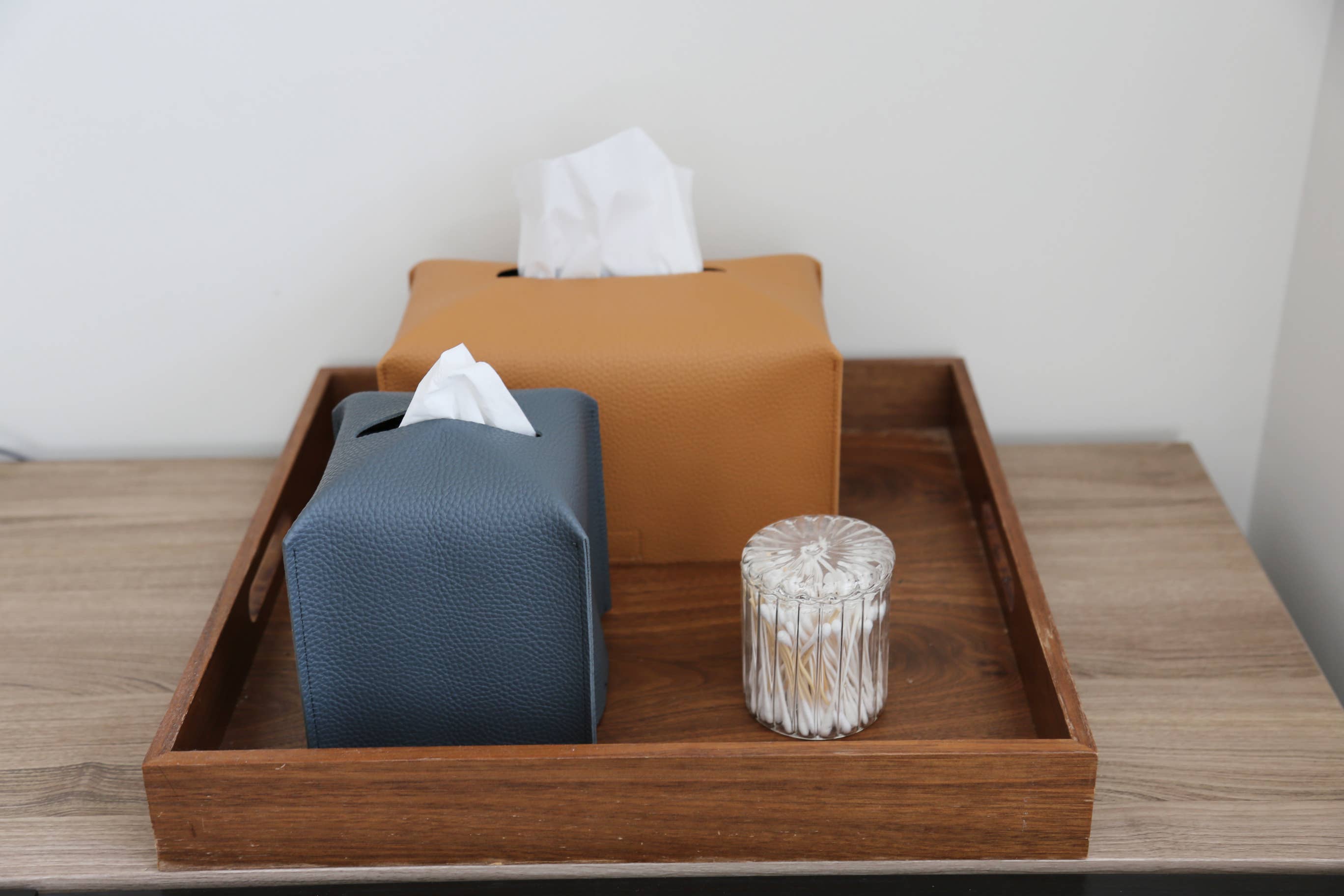 Zora Botanica - Vente Boîtes à mouchoirs - Housse en cuir végan pour boîte de mouchoirs rectangulaire2