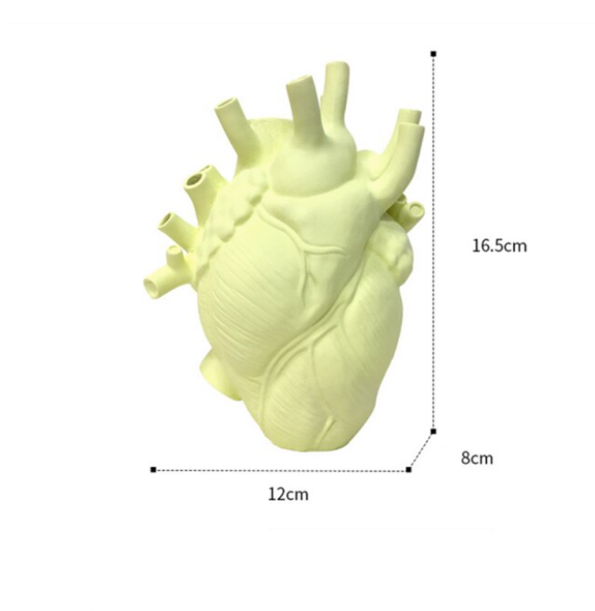 IVORE.GROUP (We cover All Import duty) - Wholesale Vase - Resin Simulation Heart Shaped Vase6