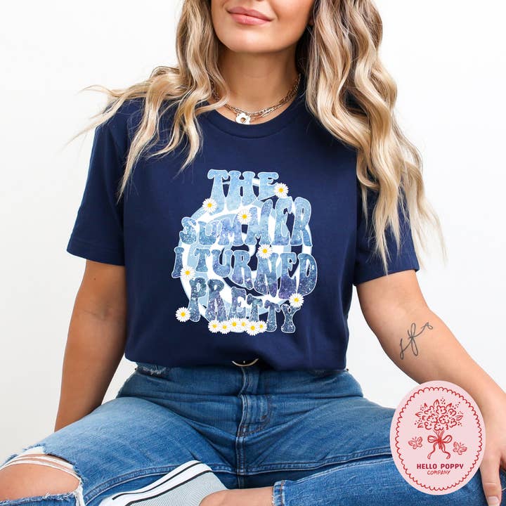 T-shirt en jersey de coton à marguerites "The Summer I Turned Pretty" pour la vente par Hello Poppy Company