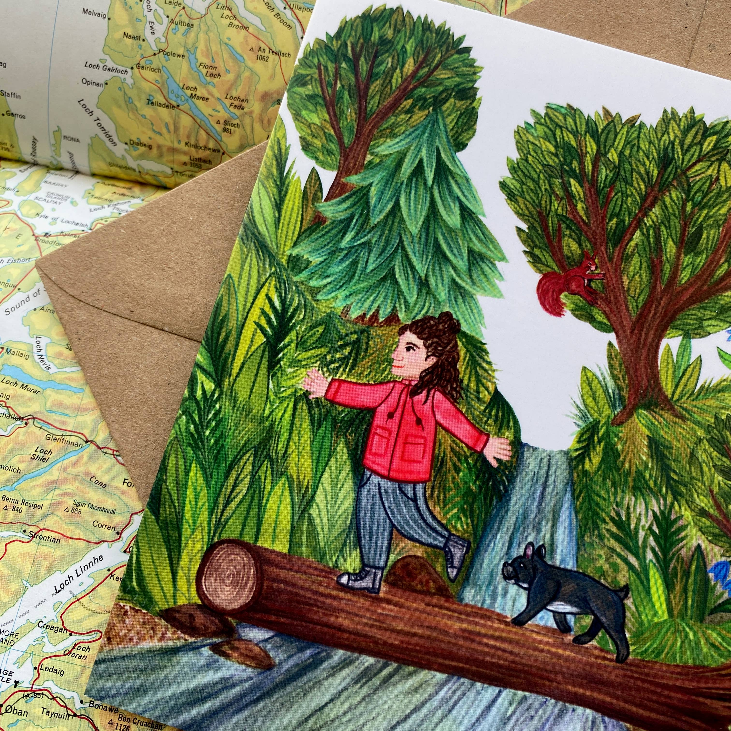 Samantha Dolan - Wholesale Everyday Greeting Card - Four Legged Friend Adventure  Greeting Card 2