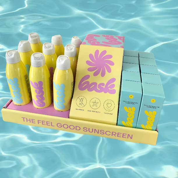 Bask Sunscreen - Wholesale Sunscreen - Bask Opening Order Bundle + Free Display1