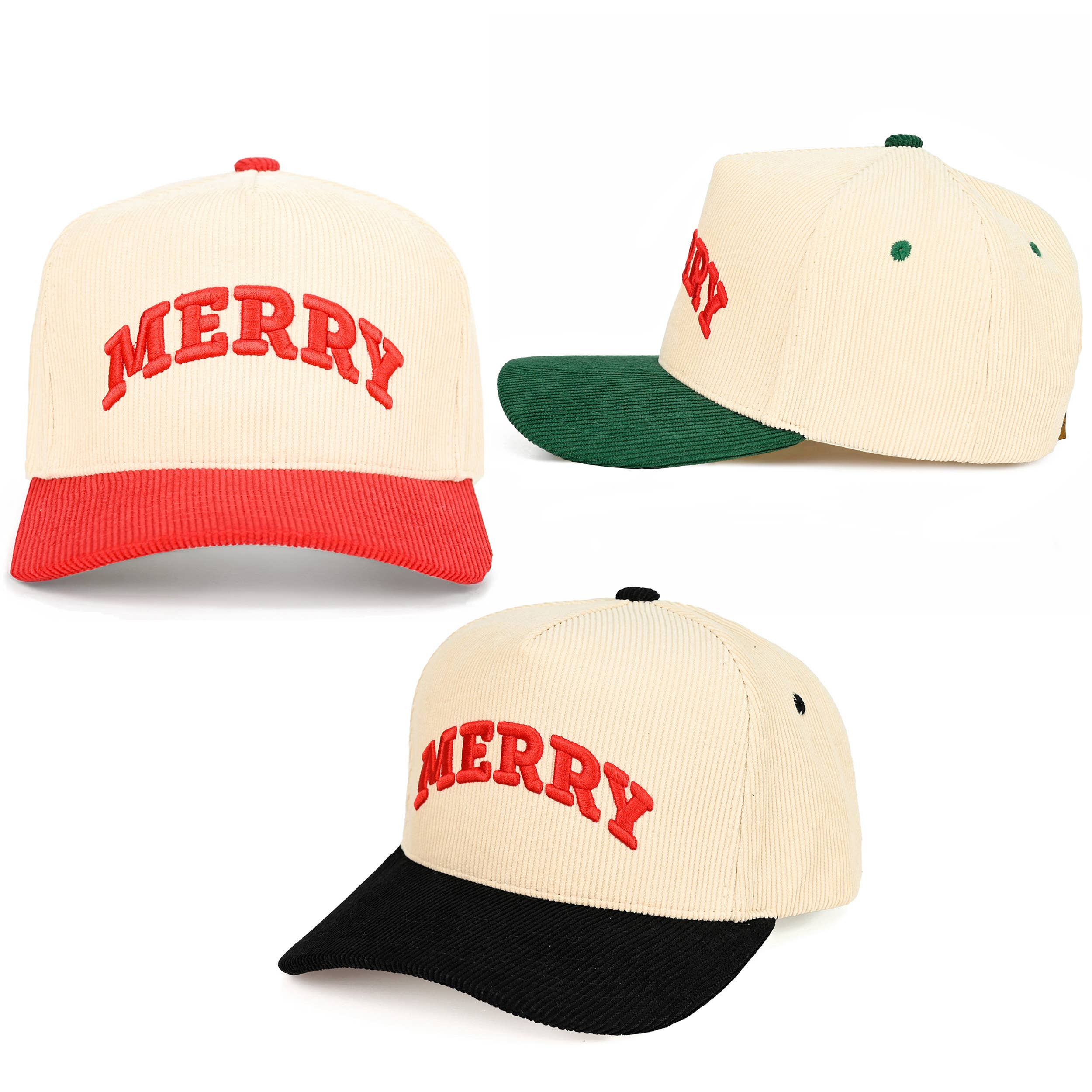 Hana - Wholesale Truckerpet - Dames - C.C MERRY Vetgedrukte Letter Corduroy Trucker Cap12