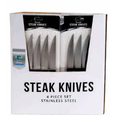 Living Concepts - Wholesale Knife Set - STEAK KNIVES 4PK S/S CS1