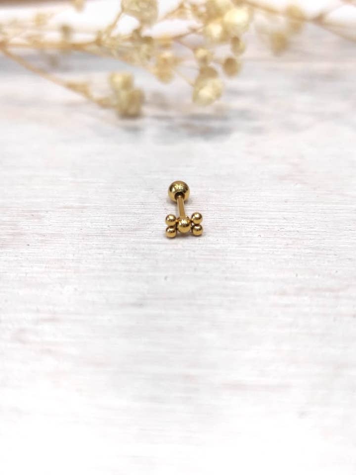 4mm stud earring 1 for wholesale by LOLO & YAYA