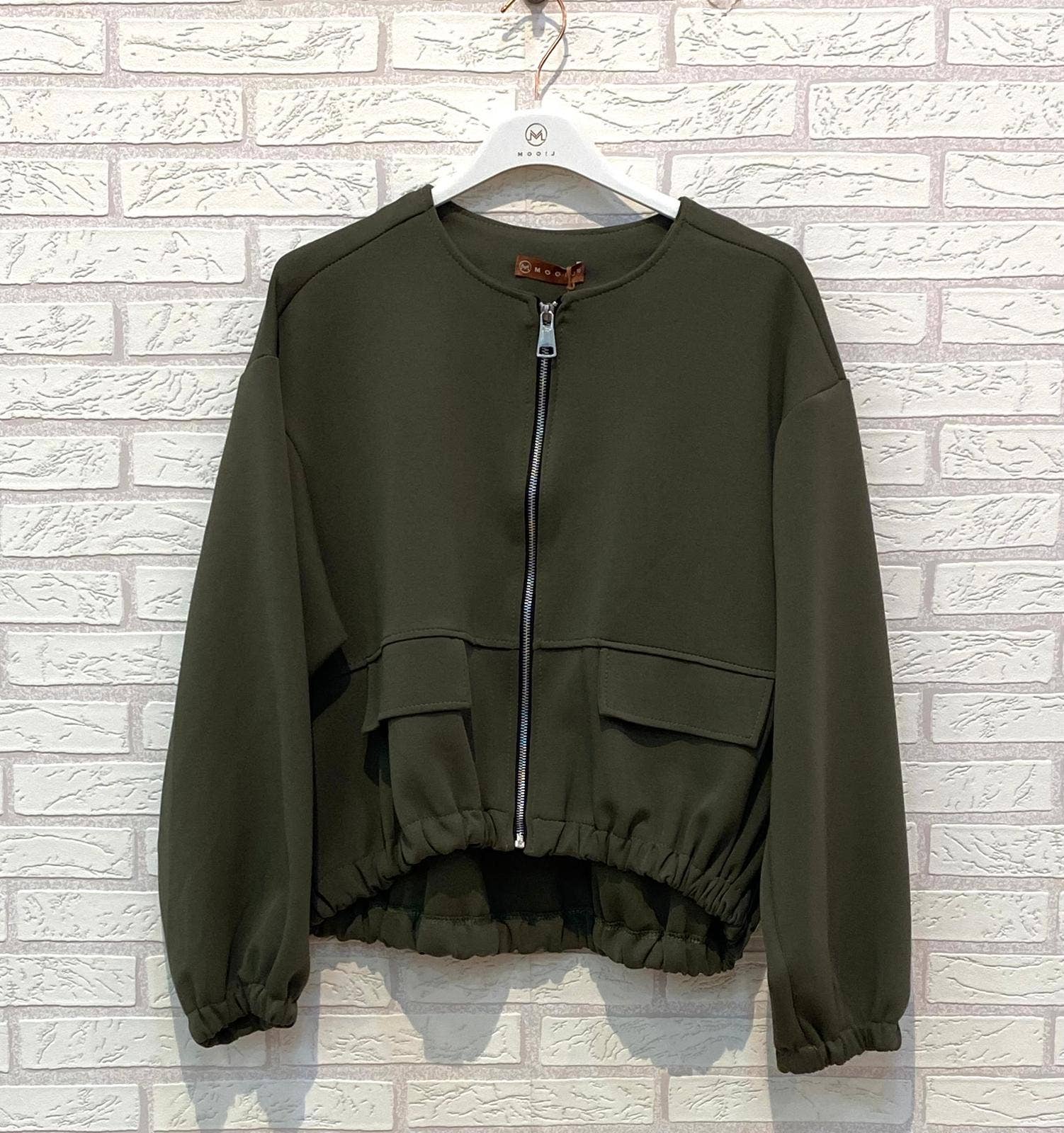 Ling – Blusão - Mulher por atacado – REF.5034 CASACO COM FECHO ÉCLAIR1