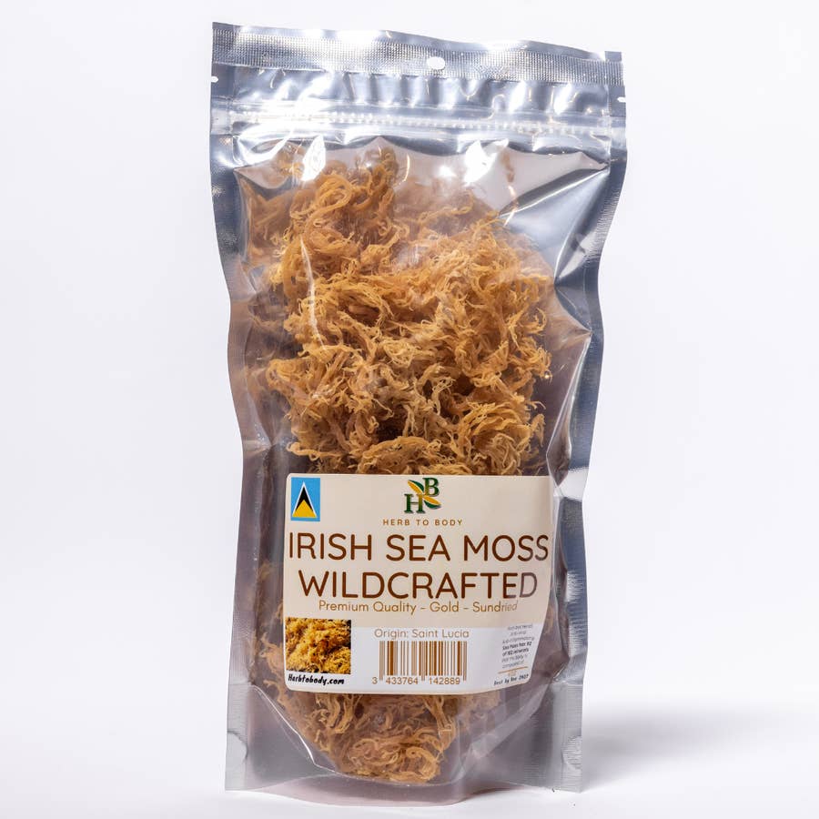 Organic Irish Sea Moss Gel - Made of 100% Pure Wild-Harvested Sea Moss -  Natural Sister's / Nature's Lab Store