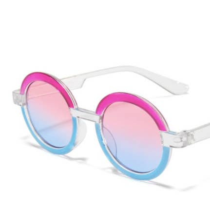 Rainbow Unicorn Birthday Surprise - Wholesale Sunglasses β kids - Round Theodora Kids Sunglasses (Ages 1-5) β Fun & Colorful 3