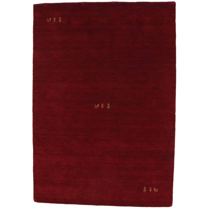 Maroon Modern Solid Color Tribal Rug | Contemporary Style Na for wholesale by Magic Rugs Inc.