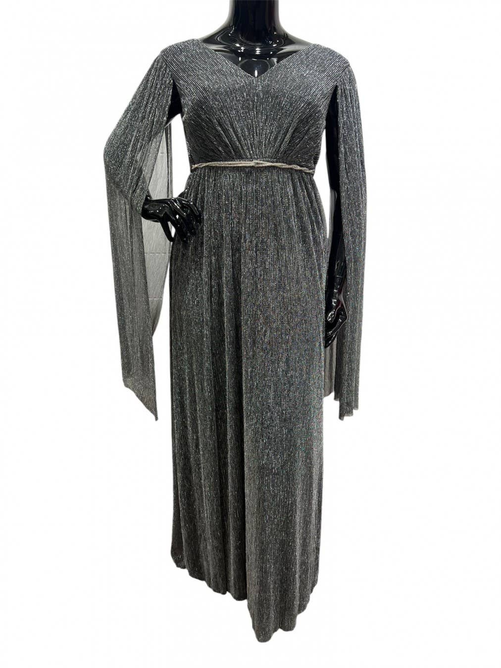 Eva & Lola - Epsilonn - Wholesale Dress - Women's - HM2476QS - Plus Size V Neck Long Dress4