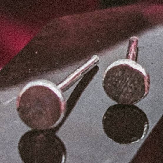 Timeless Flat Circle Stud Earrings for wholesale by Western Dawn Art