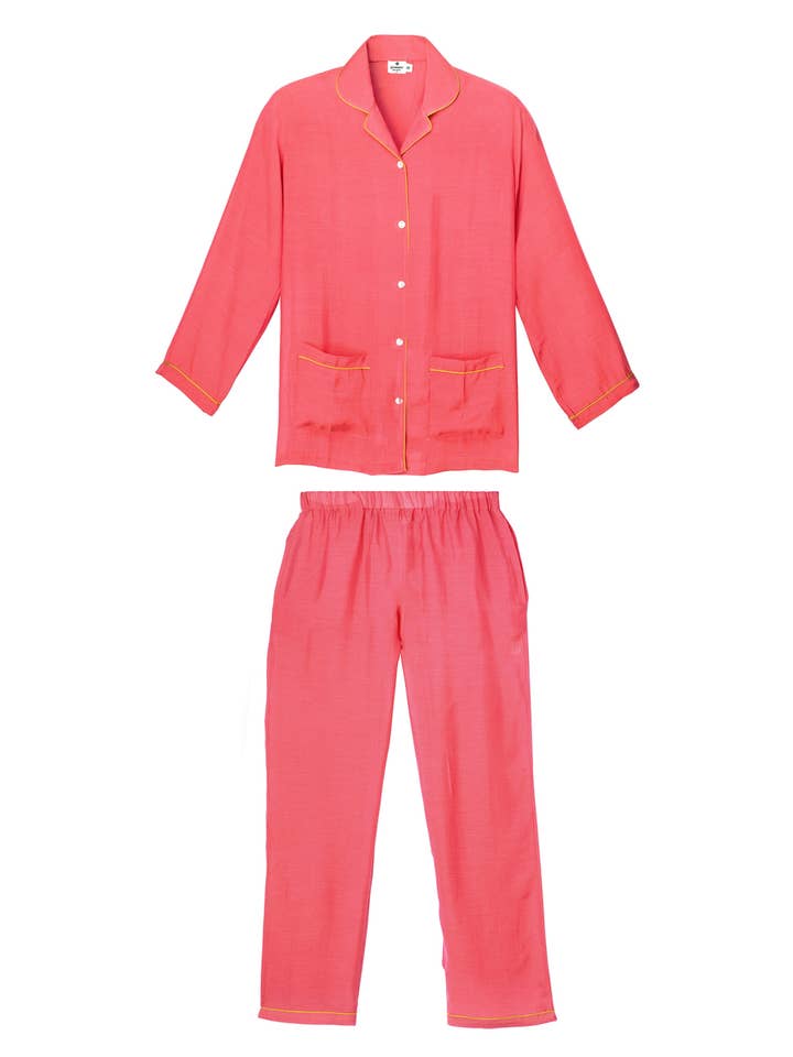 GERMAINE DES PRES - Wholesale Sleepwear set – Women's - Pink Camille Pyjamas3