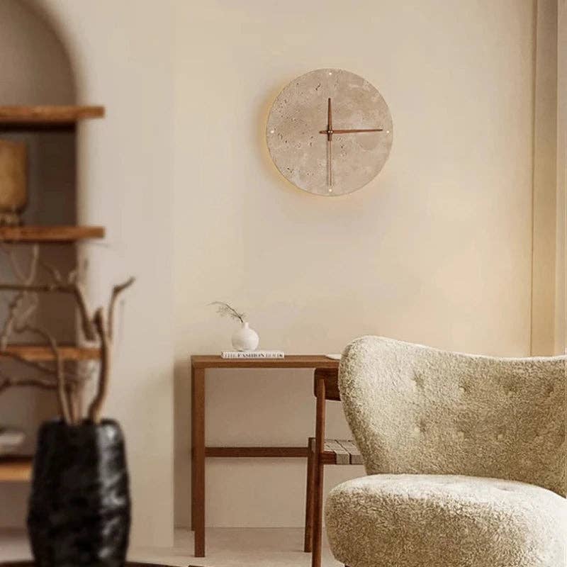 Kiyo Home - Wholesale Wall Clock - Stone Clock | Indoor Wall Decoration | Stone LED Clock2
