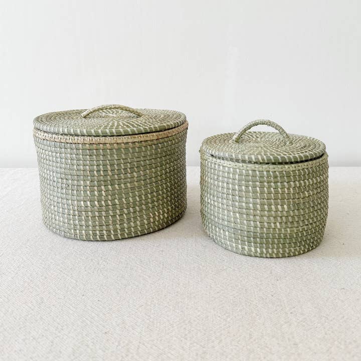 Cesta de abalorios Sweetgrass para venta al por mayor de Amsha