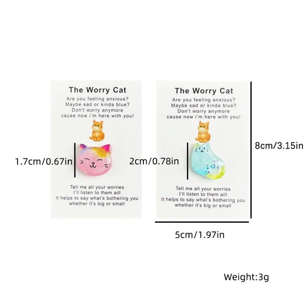 Magia Design - Vente Jeton/pièce de collection - Câlin de Poche "Le Chat Inquiet" – Votre Mini Compagnon de Confort5