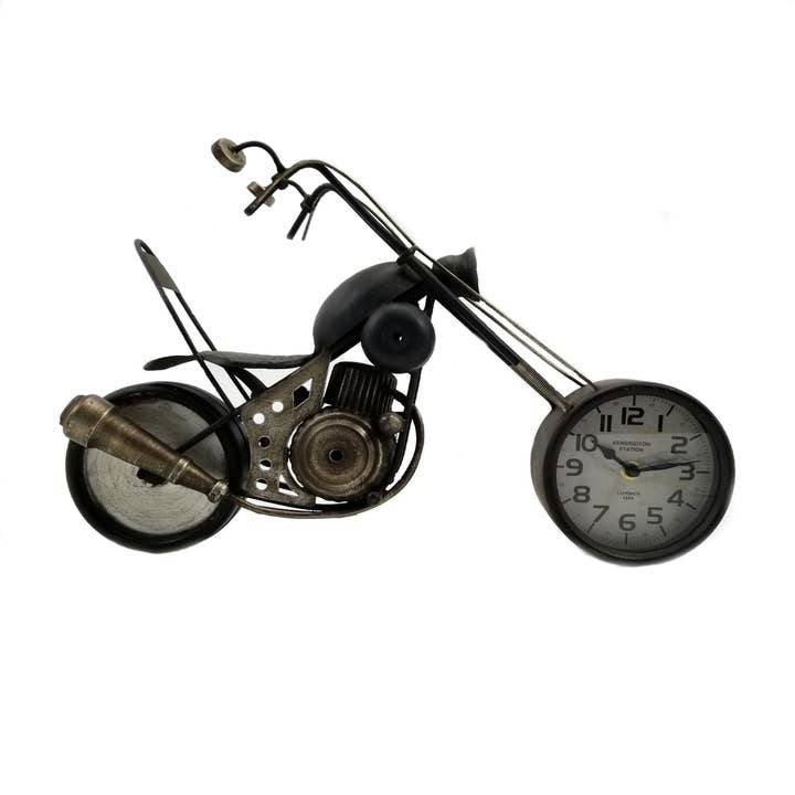 Horloge de table - Horloge de table de moto pour la vente par Peterson Housewares & Artwares