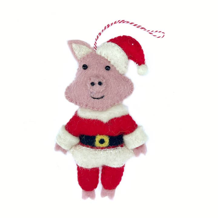 Pig Santa filtuldspynt for engroshandel hos Ornaments 4 Orphans